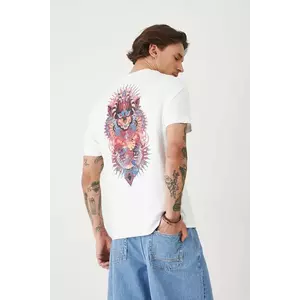 Medicine tricou din bumbac culoarea alb, cu imprimeu imagine
