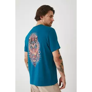 Medicine tricou din bumbac culoarea verde, cu imprimeu imagine