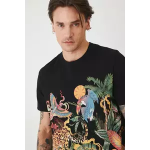 Medicine tricou din bumbac culoarea negru, modelator imagine