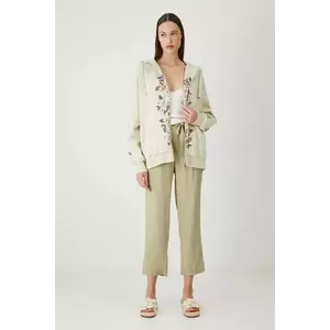 Medicine bluza culoarea verde, cu glugă, cu imprimeu imagine