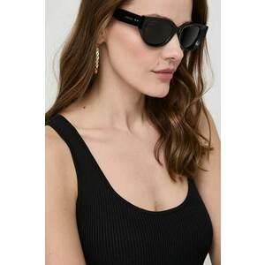Gucci ochelari de soare femei, culoarea negru imagine