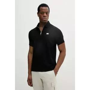 Karl Lagerfeld tricou polo barbati, culoarea negru, cu imprimeu, 552221.745020 imagine