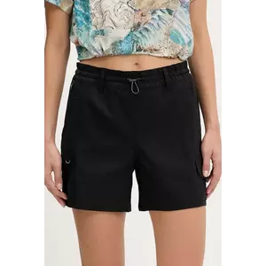 Columbia pantaloni scurți outdoor Weekend Rays culoarea negru, uni, high waist, 2114784 imagine