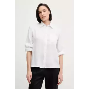 Sisley camasa de in culoarea bej, cu guler clasic, relaxed imagine