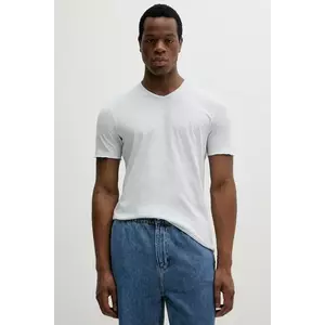 Sisley tricou din bumbac culoarea negru, neted imagine