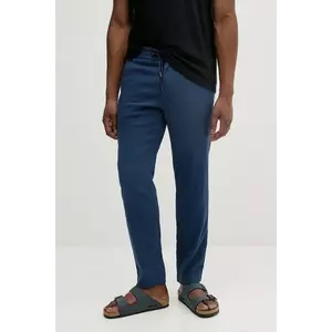 BOSS Orange pantaloni din in barbati, drept, 50536881 imagine