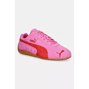 Puma sneakers din piele intoarsă Speedcat OG culoarea negru, 398846 imagine