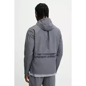 Under Armour jachetă de alergare Storm culoarea gri imagine