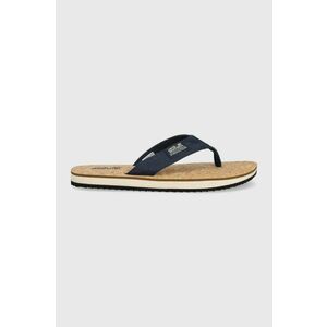 Jack Wolfskin slapi femei, culoarea albastru marin, cu toc plat imagine