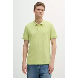 BOSS polo de bumbac culoarea verde, uni, 50468362 imagine