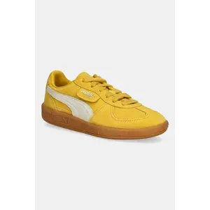 Puma sneakers din piele întoarsă Palermo Cobalt Glaze culoarea galben 396463 imagine