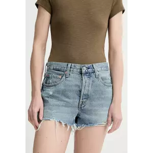 Levi's pantaloni scurti jeans neted, high waist imagine