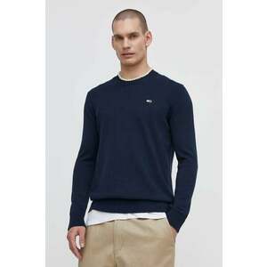 Tommy Jeans pulover de bumbac culoarea bleumarin DM0DM18895 imagine