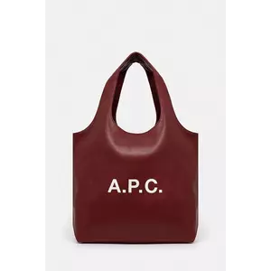 A.P.C. geanta Ninon culoarea bordo imagine
