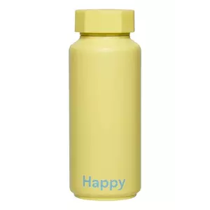 Design Letters sticlă termică Special Edition 500 ml culoarea galben imagine
