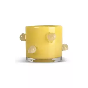 Byon sfeșnic decorativ Arlo XS culoarea galben imagine