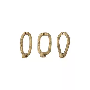 Bloomingville umeras de perete Cias 3-pack culoarea galben imagine