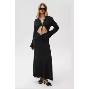 Undress Code rochie Lilith Dress culoarea negru, midi, evazati, 881 imagine