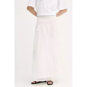 MUNTHE fustă ULINE culoarea alb, maxi, evazati, 255122025525 imagine