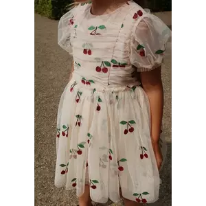 Konges Sløjd rochie TULLIE DRESS culoarea bej, mini, evazati, KS103185 imagine