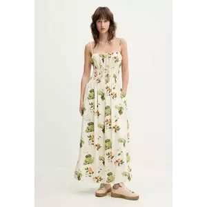 Abercrombie & Fitch rochie culoarea bej, maxi, evazati, KI159-5571 imagine
