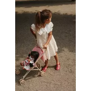 Konges Sløjd rochie MIDSUMMER DRESS GOTS culoarea bej, maxi, evazati, KS103184 imagine