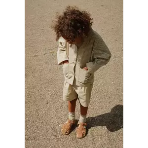Konges Sløjd pantaloni scurți FRANKIE SHORTS GOTS culoarea bej, KS103182 imagine