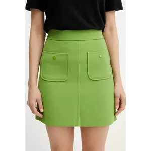 Morgan fustă JPY culoarea verde, mini, drept, JPY imagine