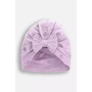 Coccodrillo căciulă culoarea violet, bumbac, din tesatura uni, ACCESSORIES SPRING GIRL imagine