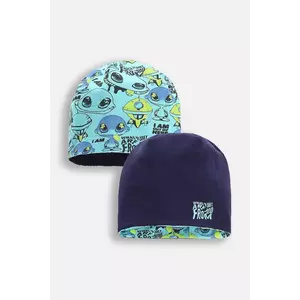 Coccodrillo căciulă culoarea turcoaz, din tesatura uni, ACCESSORIES SPRING BOY imagine