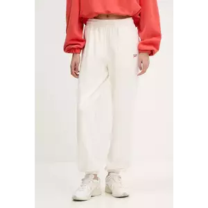 Tommy Jeans pantaloni de trening din bumbac culoarea bej, uni, DW0DW20670 imagine
