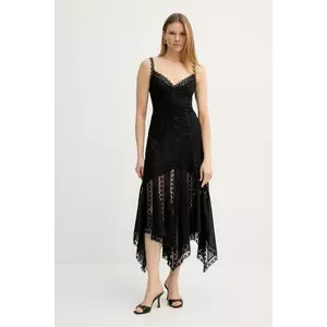 Charo Ruiz Ibiza rochie Blossel culoarea negru, maxi, evazati, 251621 imagine