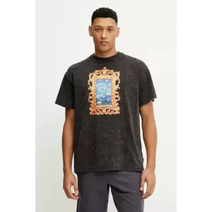 Puma tricou din bumbac Dylan Exhibit culoarea negru, cu imprimeu, 630672 imagine