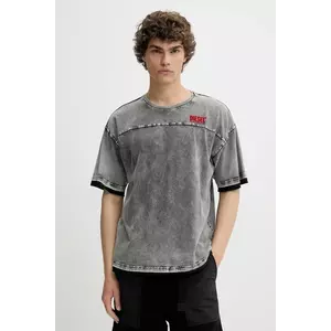 Diesel tricou din bumbac T-HOXT T-SHIRT culoarea gri, melanj, A16916.0PKAN imagine