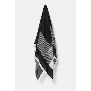 Sisley eșarfă culoarea negru, cu imprimeu, 64JUWU01T imagine