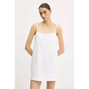Abercrombie & Fitch rochie din in culoarea bej, mini, drept, KI159-5696 imagine