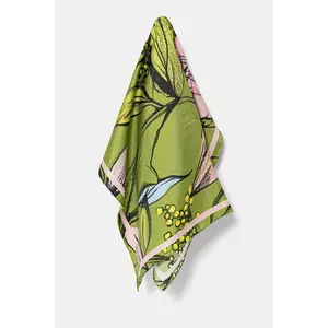 Stine Goya eșarfă de mătase culoarea verde, cu imprimeu, SG-SS25-A010-2287 imagine