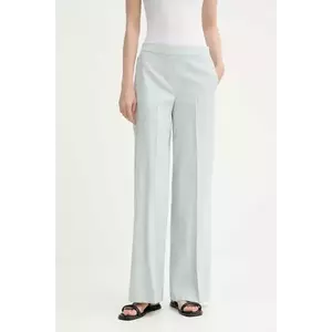 PS Paul Smith pantaloni din amestec de in drept, high waist, W2R.349T.P31282 imagine