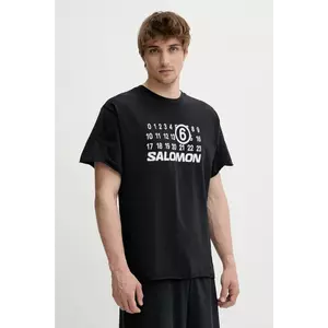 MM6 Maison Margiela tricou culoarea negru, cu imprimeu, SH0GC0051 imagine
