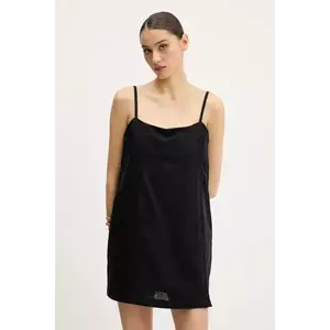 Abercrombie & Fitch rochie din in culoarea negru, mini, drept, KI159-5572 imagine