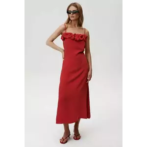 Undress Code rochie Ciao Bella Dress culoarea rosu, midi, drept, 914 imagine
