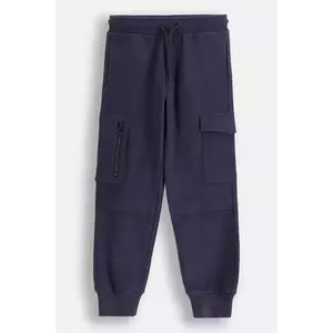 Coccodrillo pantaloni culoarea bleumarin, SAGE TIME BOY KIDS imagine