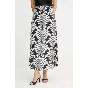 Luisa Spagnoli fustă culoarea negru, midi, evazati, 541768 imagine