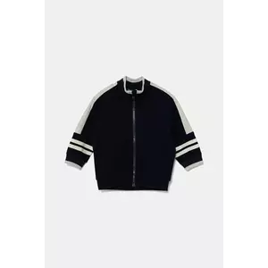 United Colors of Benetton hanorac de bumbac pentru copii culoarea bleumarin, cu imprimeu, 3BC1G503R imagine
