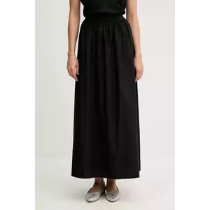 United Colors of Benetton fustă din bumbac culoarea negru, maxi, evazati, 4TPUD004I imagine