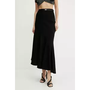 Elisabetta Franchi fustă culoarea negru, maxi, evazati, GO10752E2 imagine