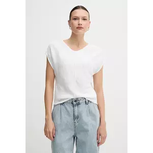 United Colors of Benetton pulover din amestec de in culoarea alb, light, 125GD402P imagine