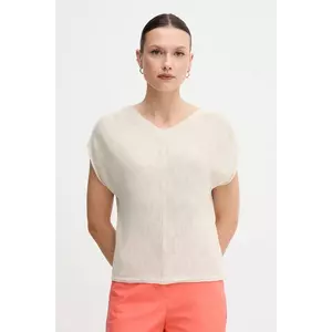 United Colors of Benetton pulover din amestec de in culoarea bej, light, 125GD402P imagine