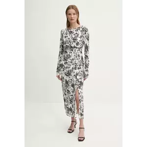 Sisley rochie culoarea bej, maxi, mulata, 4QFRLV070 imagine