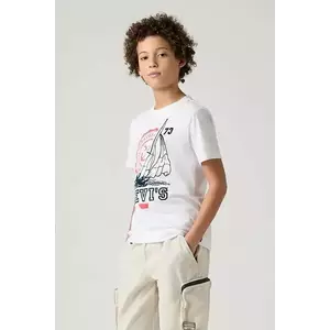 Levi's tricou COASTAL CLUB TEE culoarea alb, cu imprimeu, 9EM281 imagine